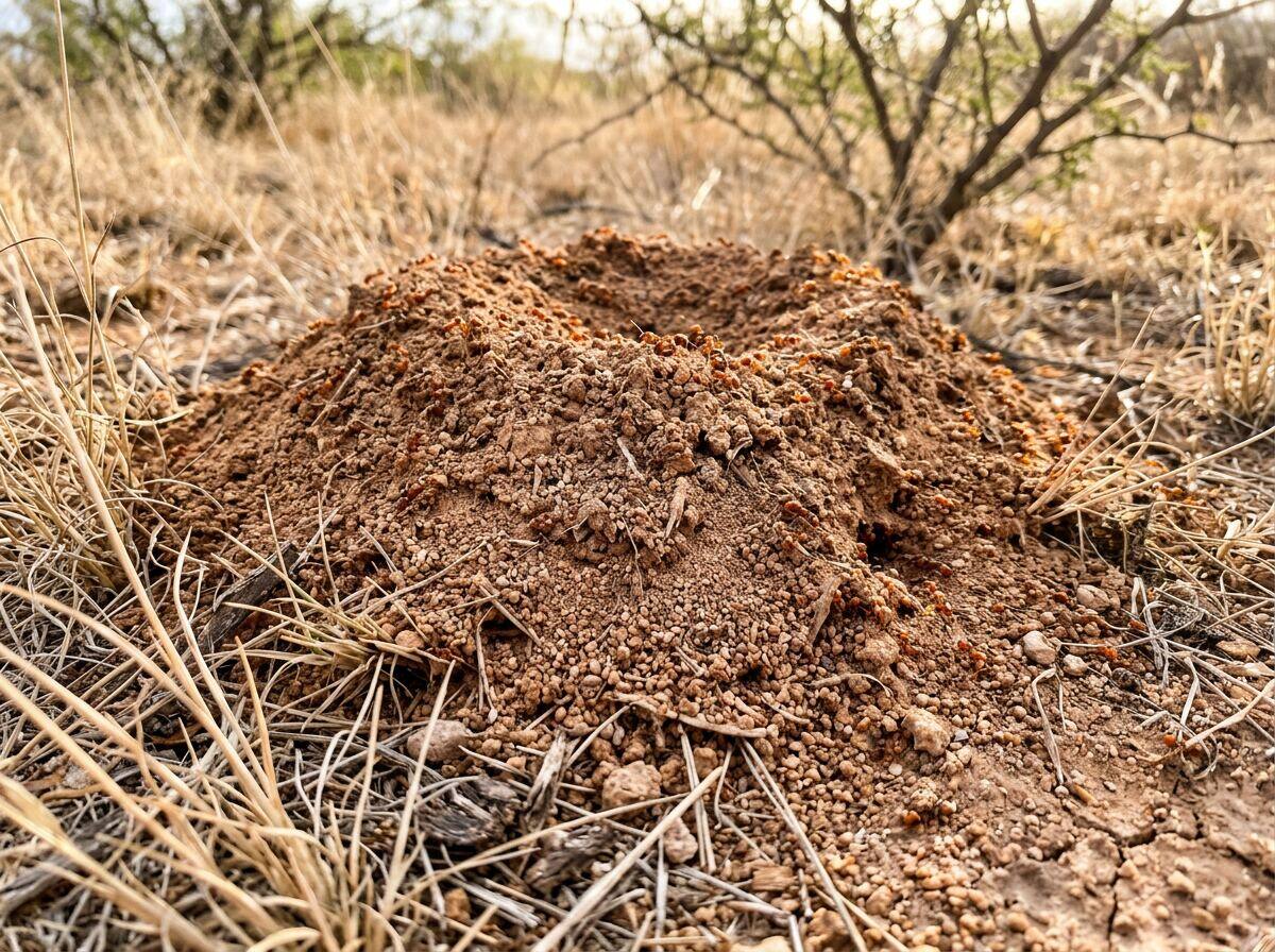 Red imported fire ant mound