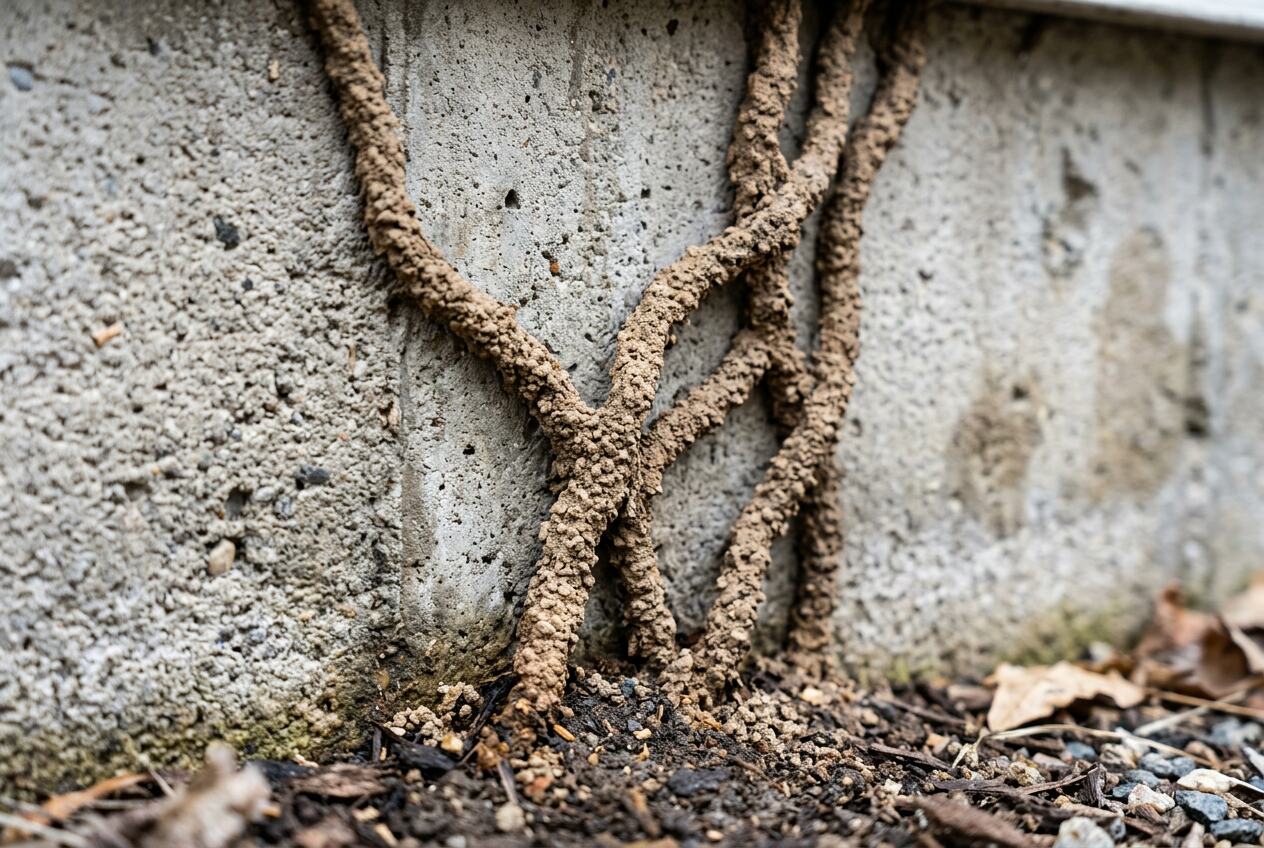 Termite mud tubes diagnostic